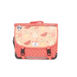 Cartable réversible Tutti Frutti - 38 cm - 2 compartiments - rouge - Pol Fox
