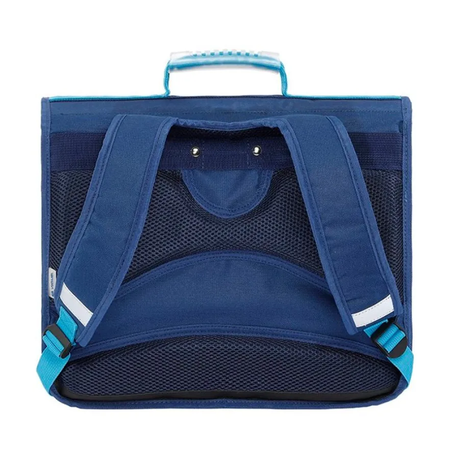 Cartable Space - 38 X 32 X 15 cm - 2 compartiments - bleu - Viquel