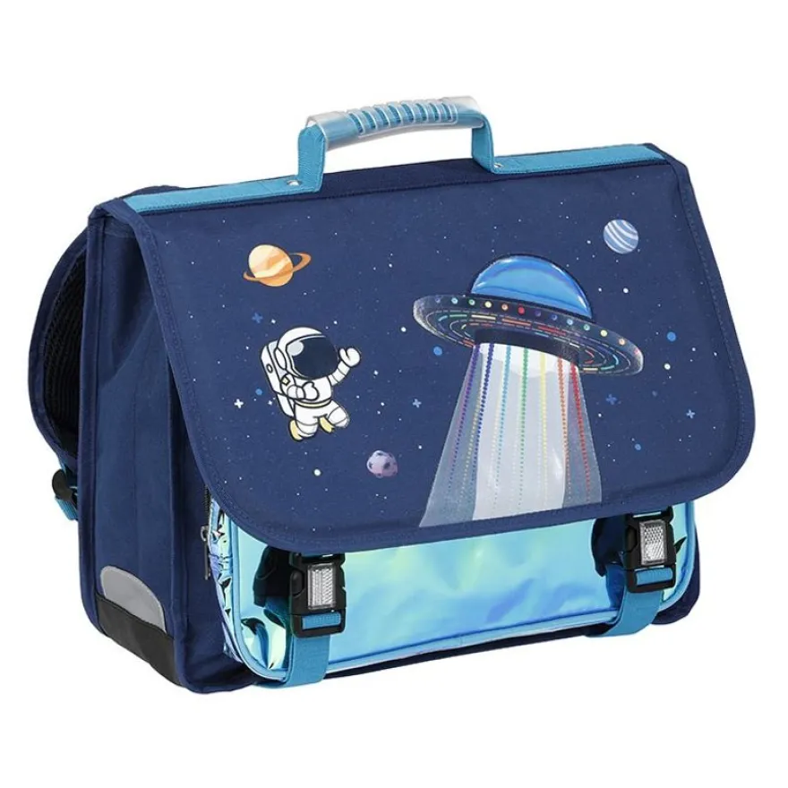 Cartable Space - 38 X 32 X 15 cm - 2 compartiments - bleu - Viquel
