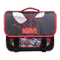 Cartable Spiderman 38 cm - 2 compartiments - noir - Bagtrotter