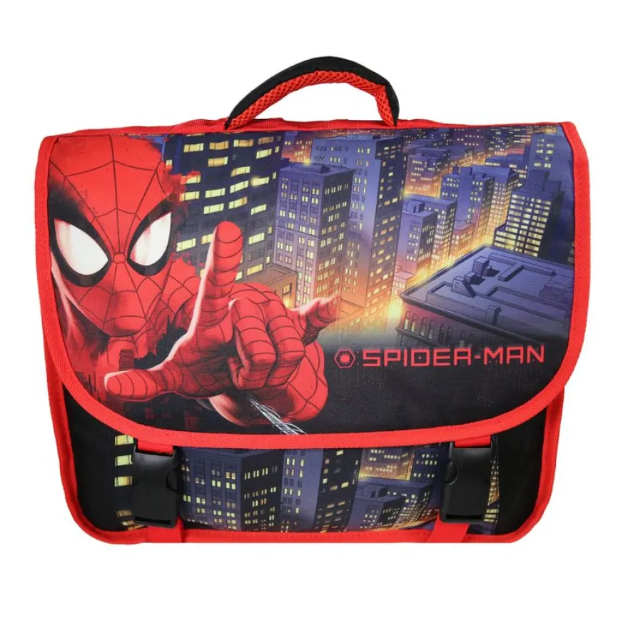 Cartable Spiderman - 38cm - 2 compartiments - noir - Bagtrotter