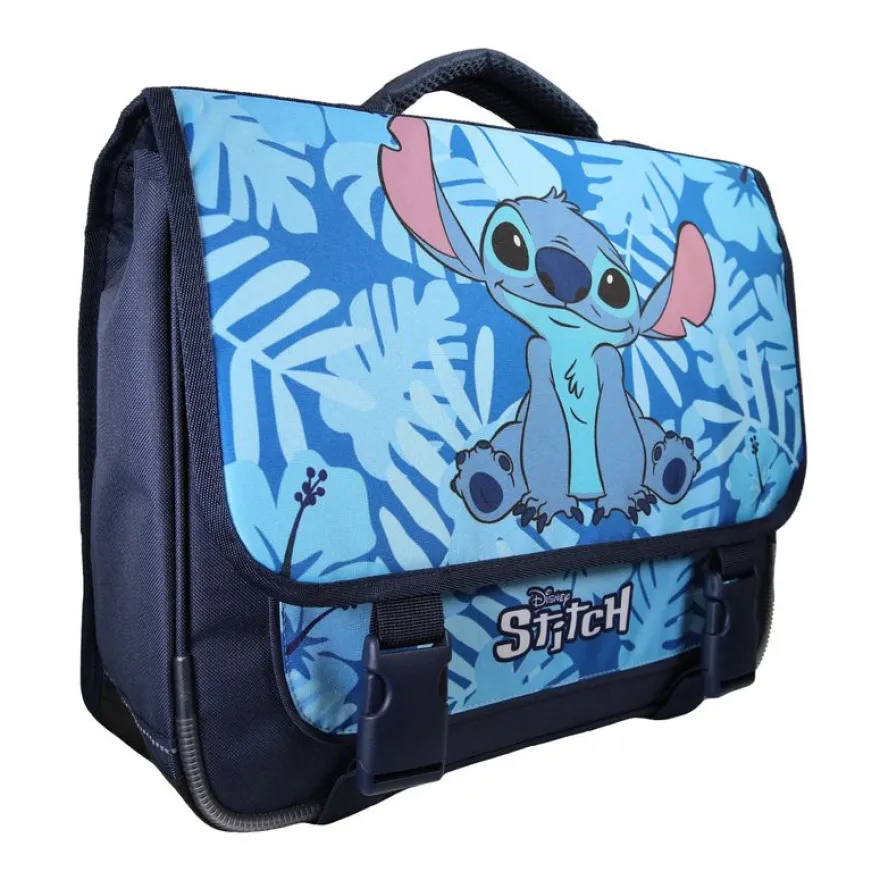 Cartable Stitch - 38 cm - 2 compartiments - Bleu - Bagtrotter