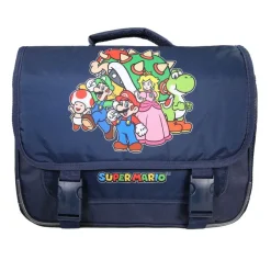 Cartable Super Mario - 38cm - 2 compartiments - marine - Bagtrotter