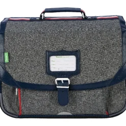Cartable Tann's Sam - 38 cm - 2 compartiments - gris