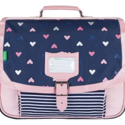 Cartable Tann's Suzie 38 cm - 1 compartiment - bleu / rose
