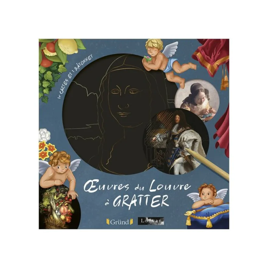 Cartes à gratter - Œuvres du Louvre - Livre d’activités par le Musée du Louvre