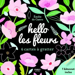 Cartes à gratter mini - Hello les fleurs