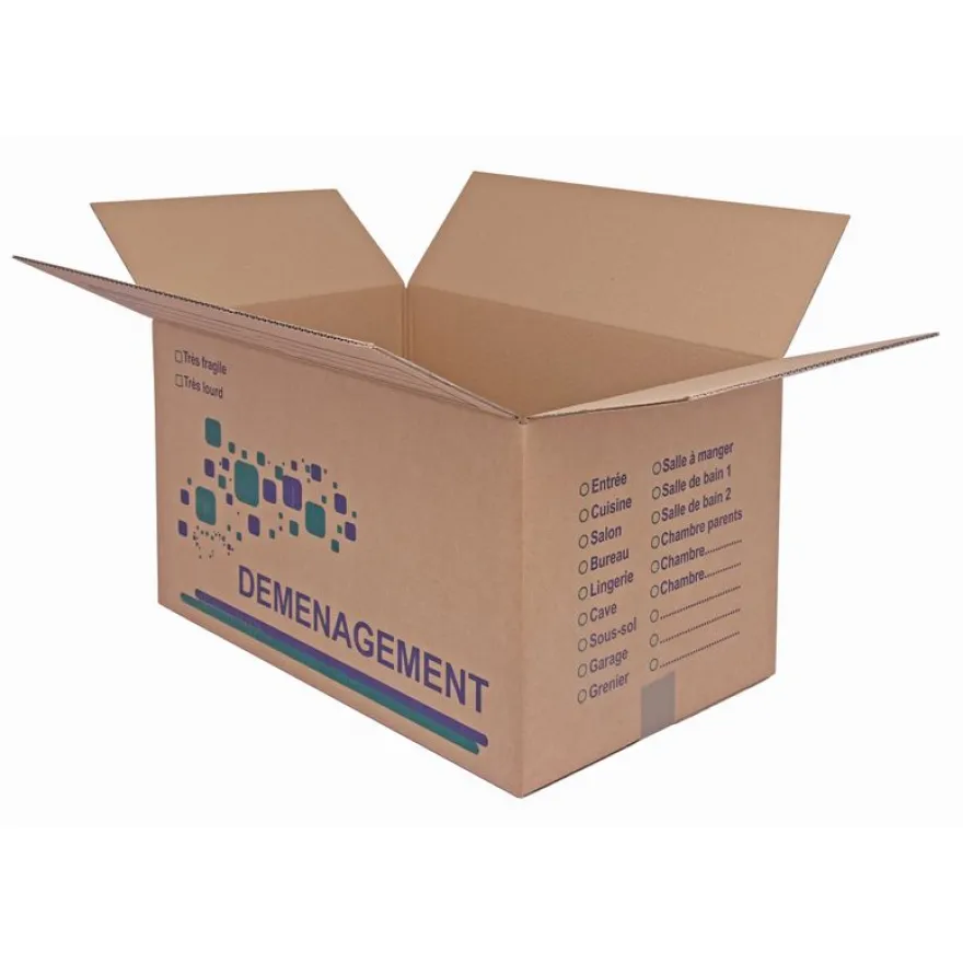 Carton déménagement - 35 cm x 27,5 cm x 30 cm - Logistipack