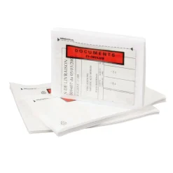 Carton Plus - 100 pochettes porte documents "ci-inclus" - 11 x 22 cm