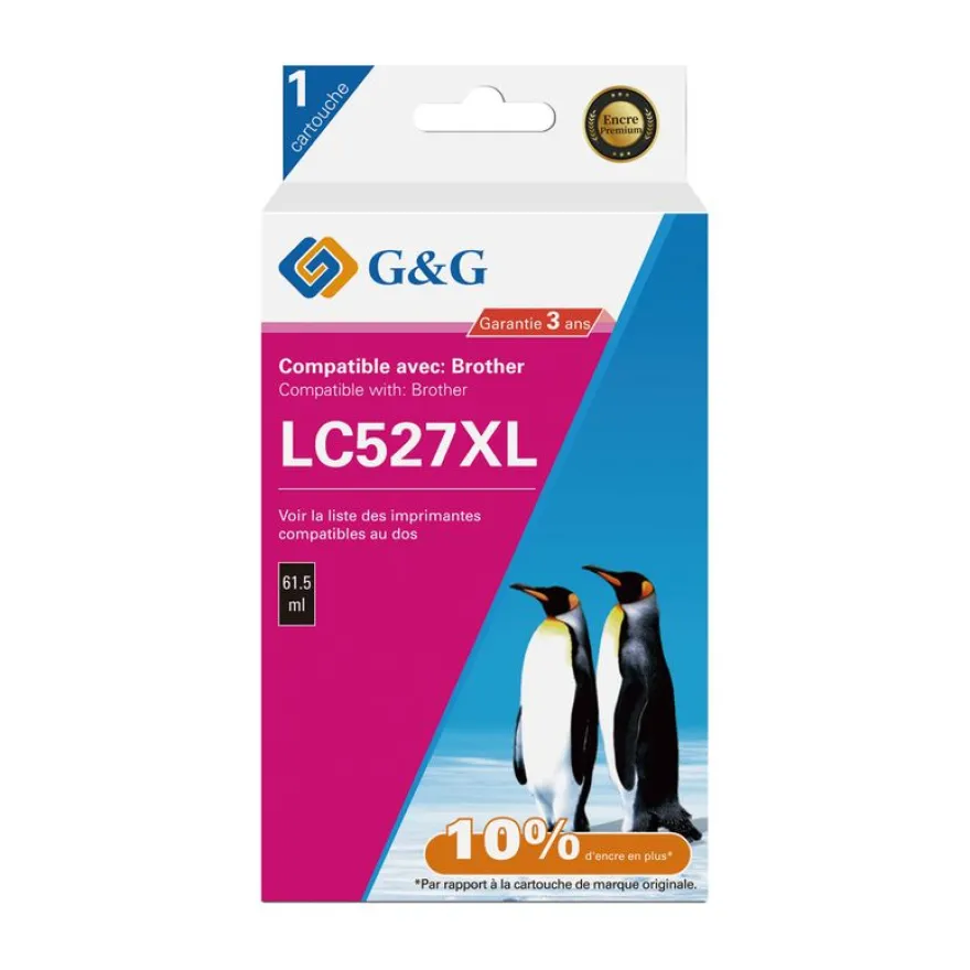 Cartouche compatible Brother LC527XL - noir - G&G