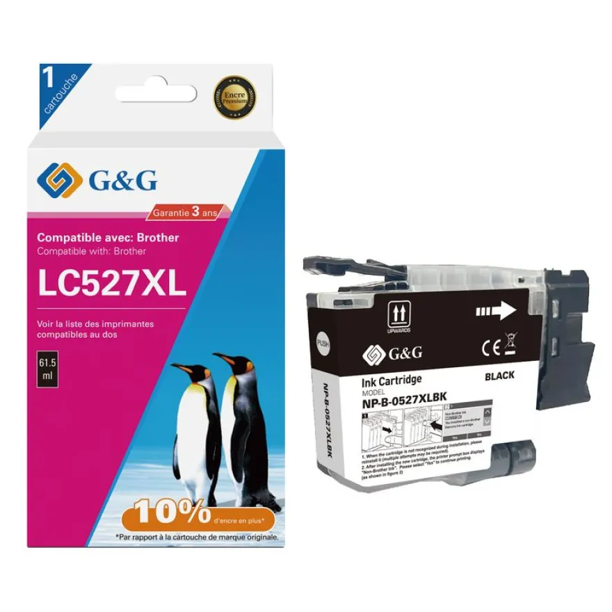 Cartouche compatible Brother LC527XL - noir - G&G