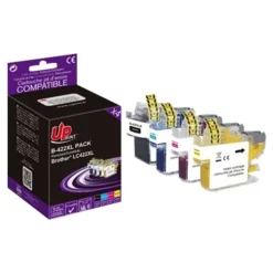 Cartouche compatible Brother LC422XL - pack de 4 - noir, cyan, magenta, jaune - Uprint