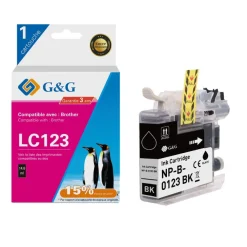 Cartouche compatible Brother LC123 - noir - G&G