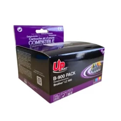 Cartouche compatible Brother LC900 - pack de 4 - noir, jaune, cyan, magenta - Uprint