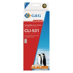 Cartouche compatible Canon CLI-531 - gris - G&G