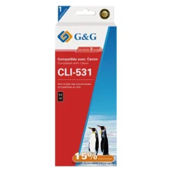 Cartouche compatible Canon CLI-531 - noir - G&G
