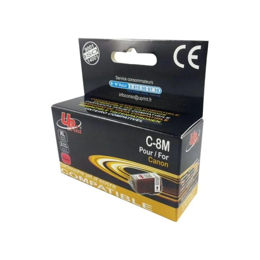 Cartouche compatible Canon CLI-8 - magenta - Uprint