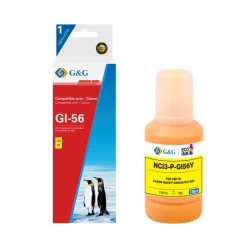 Cartouche compatible Canon GI-56 - jaune - G&G