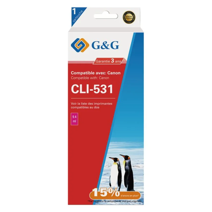 Cartouche compatible Canon CLI-531 - magenta - G&G