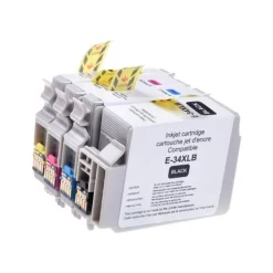 Cartouche compatible Epson 34XL Balle de golf - pack de 4 - noir, cyan, magenta, jaune - Uprint