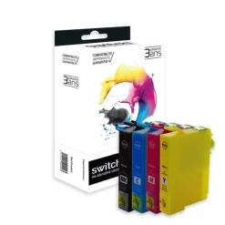Cartouche compatible Epson 16XL Stylo Plume - pack de 4 - noir, jaune, cyan, magenta - Switch