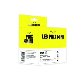 Cartouche compatible Epson 27 Réveil - pack de 4 - noir, jaune, cyan, magenta - Les prix mini