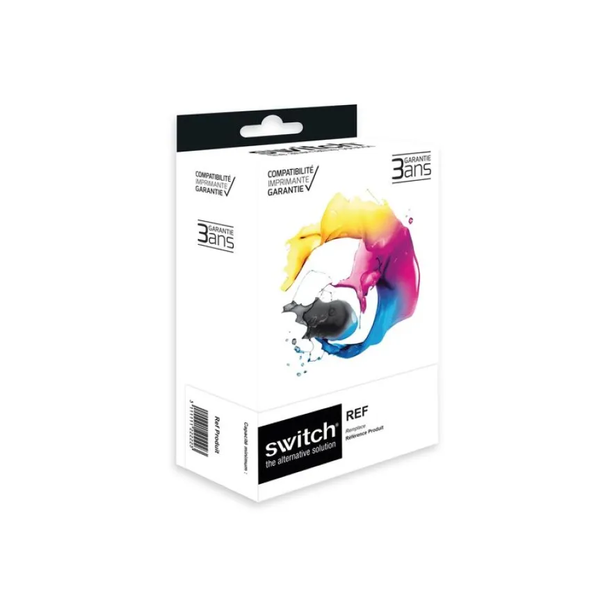 Cartouche compatible HP 912XL - Pack de 4 - noir, cyan, magenta, jaune - Switch