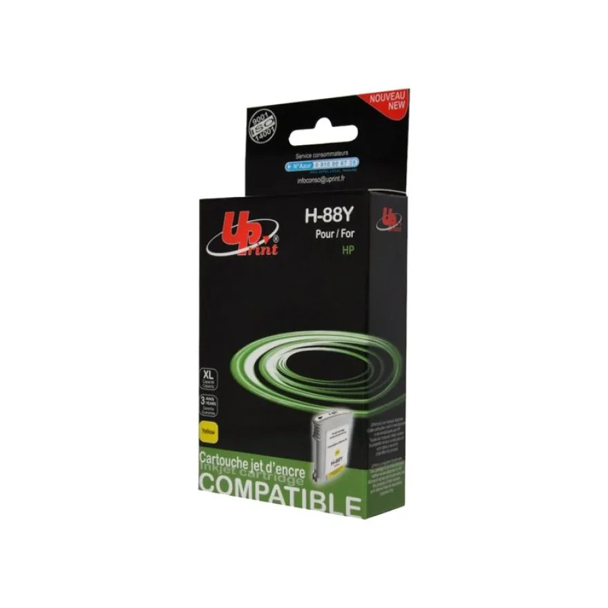 Cartouche compatible HP 88XL - jaune - Uprint