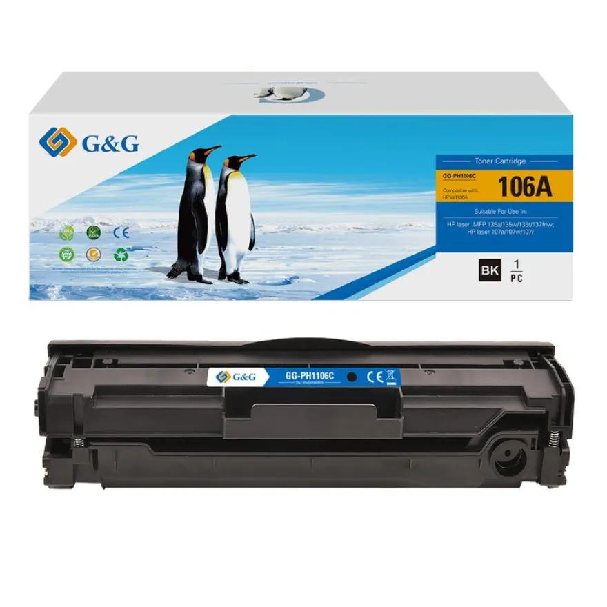 Cartouche laser compatible HP 106A - noir - G&G
