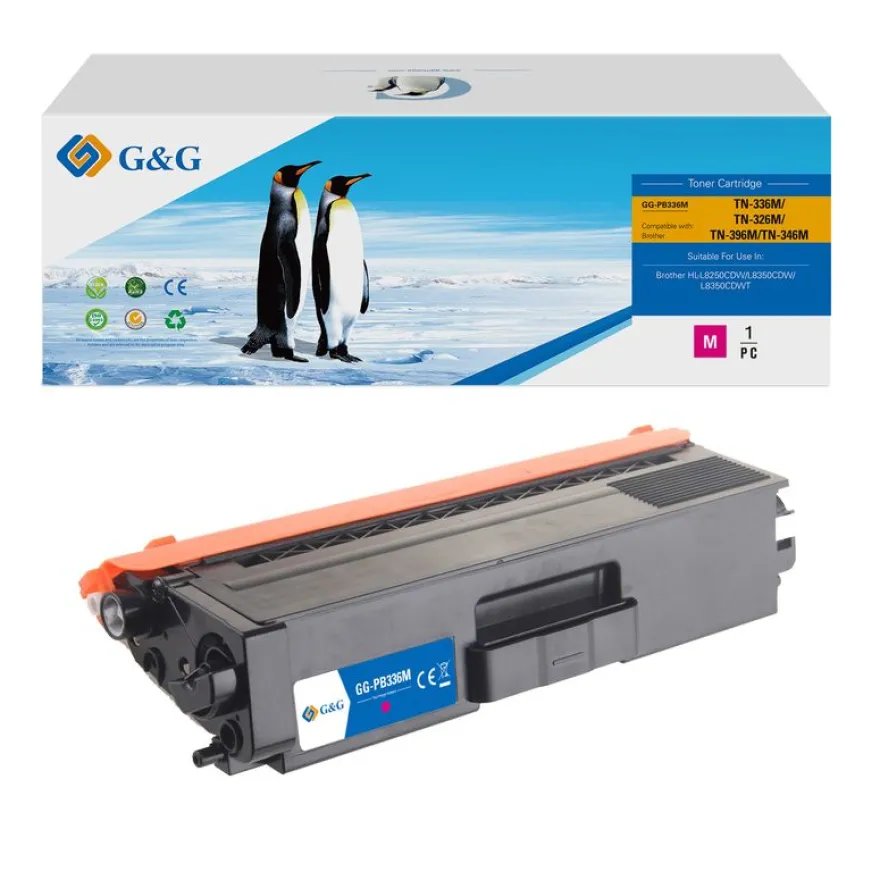 Cartouche laser compatible Brother TN326 - magenta - G&G