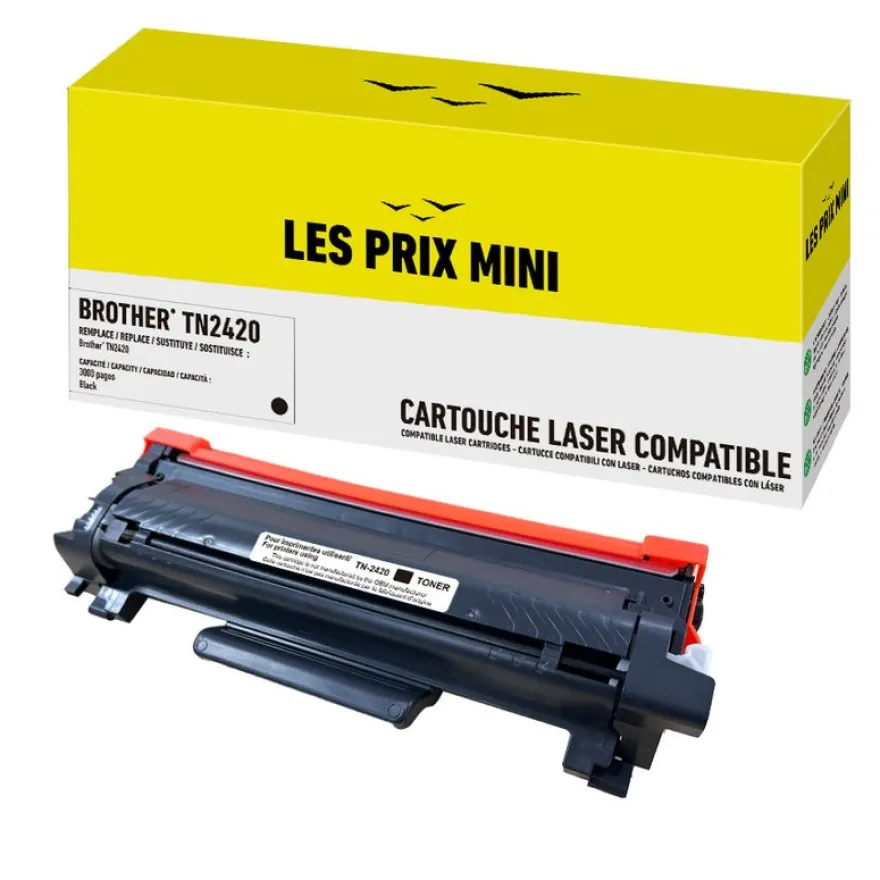 Cartouche laser compatible Brother TN2420 - noir - Les prix mini