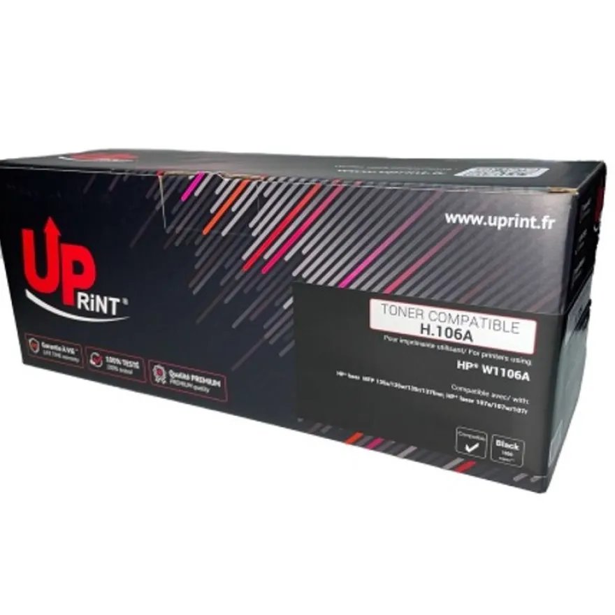 Cartouche laser compatible HP 106A - noir - Uprint