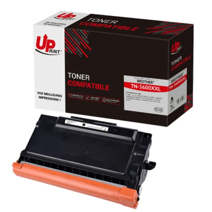 Cartouche laser compatible Brother TN3600XXL - Noir - UPrint