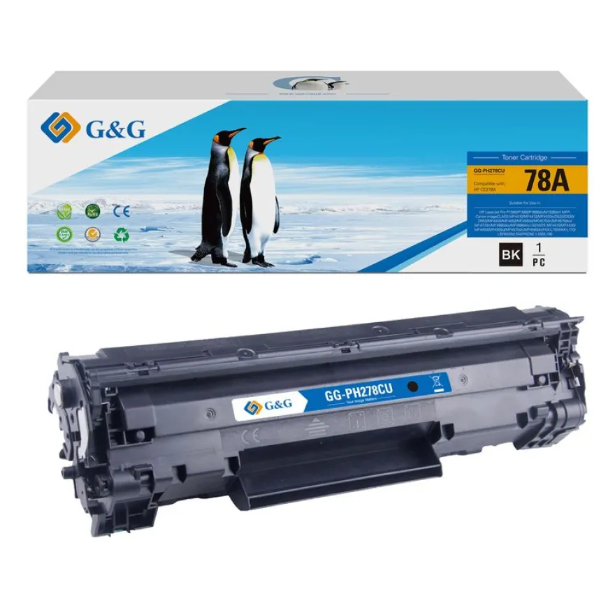 Cartouche laser compatible HP 78A - noir - G&G