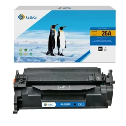Cartouche laser compatible HP 26A - noir - G&G