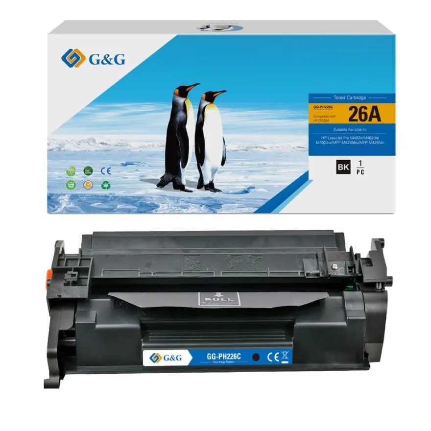 Cartouche laser compatible HP 26A - noir - G&G