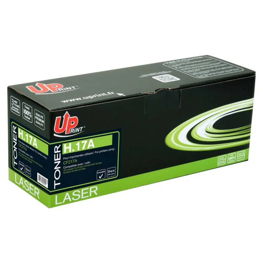 Cartouche laser compatible HP 17A - noir - Uprint
