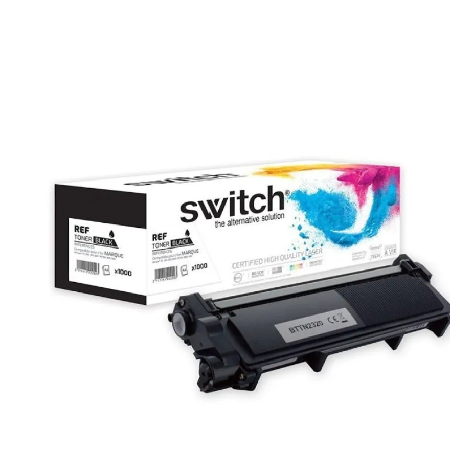 Cartouche laser compatible Brother TN2320 - noir - Switch
