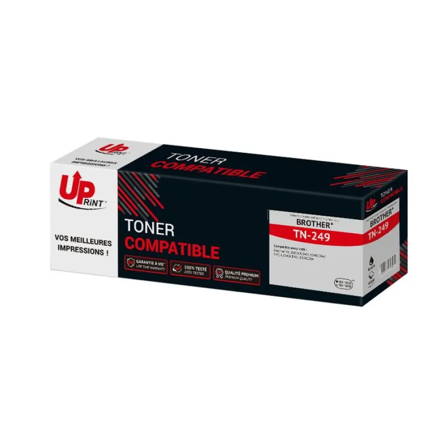 Cartouche laser compatible Brother TN249 - noir -Uprint