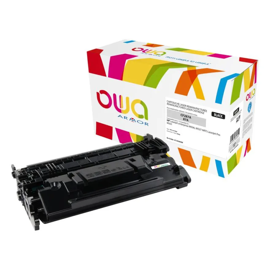 Cartouche laser remanufacturée HP 87A - noir - Owa