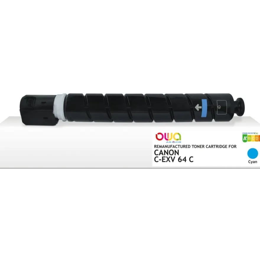 Cartouche laser remanufacturée Canon C-EXV64 - cyan - Owa
