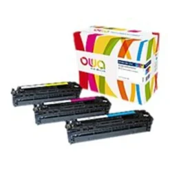 Cartouche laser remanufacturée HP 131A - pack de 3 - cyan, magenta, jaune - Owa