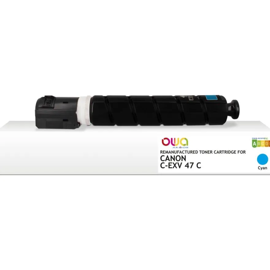 Cartouche laser remanufacturée Canon C-EXV47 - cyan - Owa