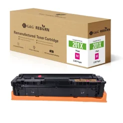 Cartouche laser remanufacturée HP 201X - magenta - G&G