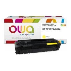Cartouche laser remanufacturée HP 202A - Jaune - Owa