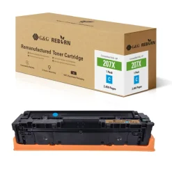 Cartouche laser remanufacturée HP 207X - cyan - G&G