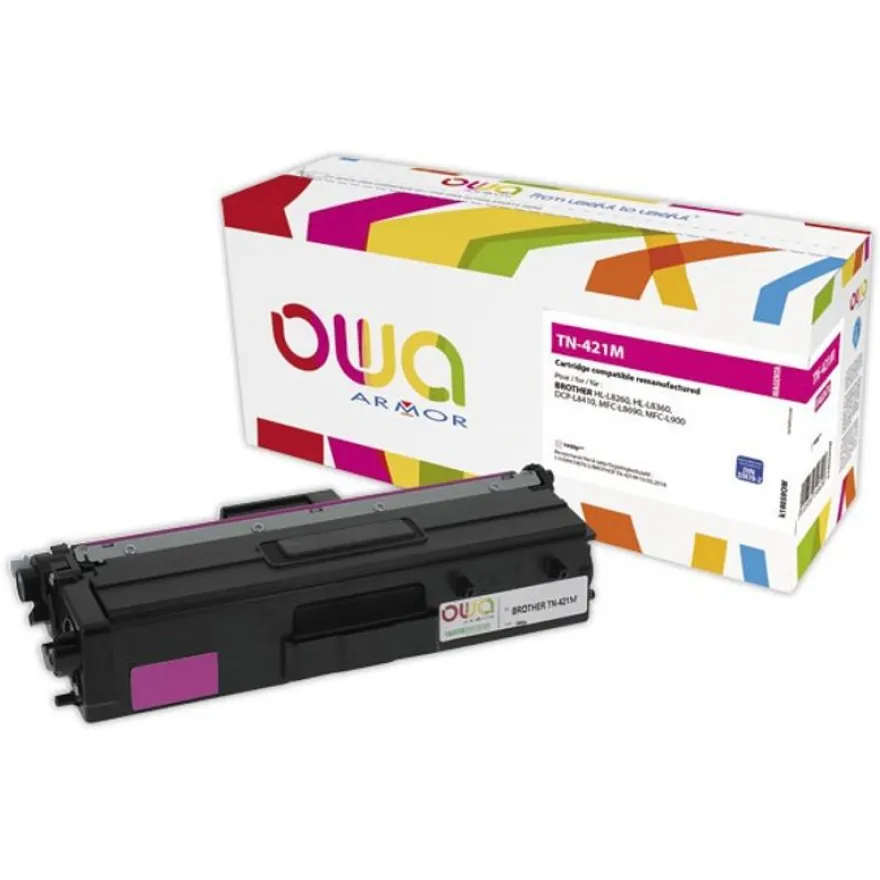 Cartouche laser remanufacturée Brother TN421 - magenta - Owa