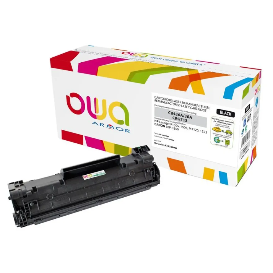 Cartouche laser remanufacturée Canon 713 - noir - Owa