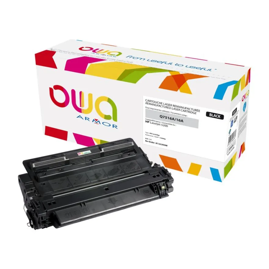 Cartouche laser remanufacturée HP 16A/709 - noir - Owa