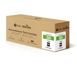 Cartouche laser remanufacturée HP 26A - noir - G&G